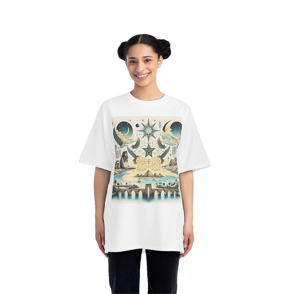 Thumbnail: Artistic Landscape T-Shirt - SunRaze Design for Nature Lovers