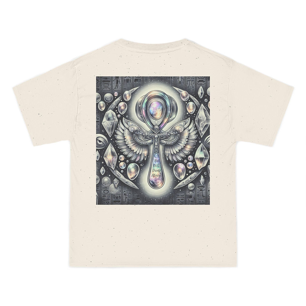 Thumbnail: Mystical Ankh Graphic Tee | Spiritual Short-Sleeve T-Shirt for Everyday Style