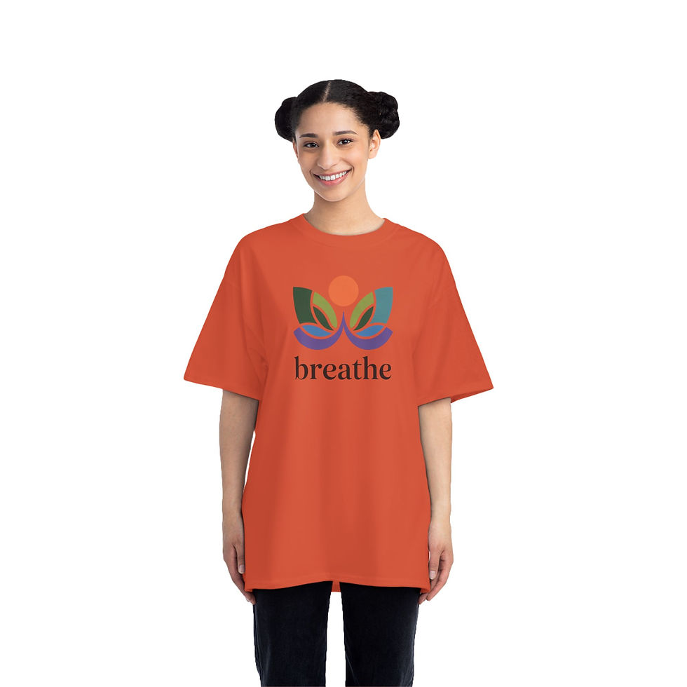 Thumbnail: Mindful Breathe T-Shirt , Yoga Shirt, Gift for Wellness, Meditation Apparel