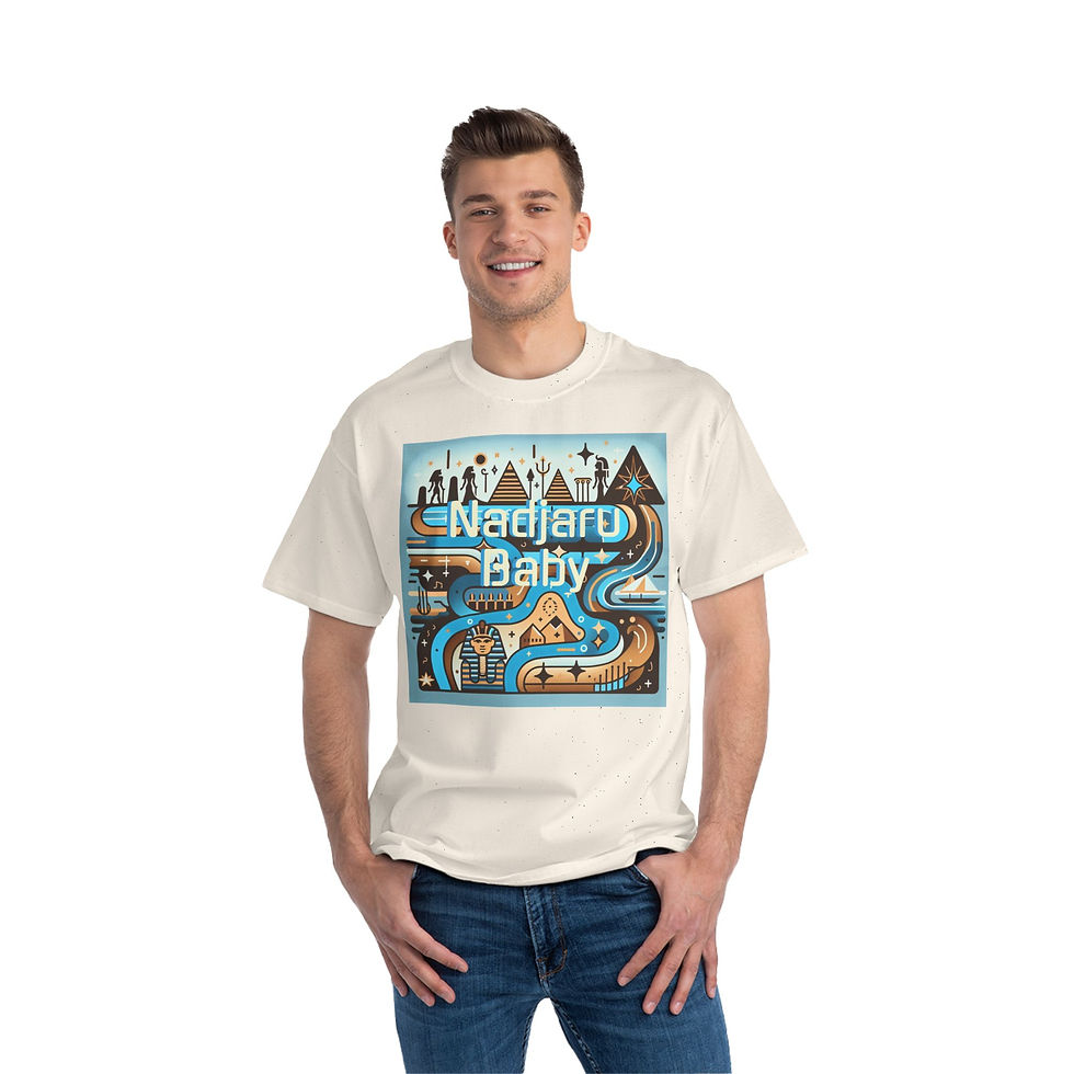 Thumbnail: Retro Graphic T-Shirt with 'Nadjaru Baby' & 'SunRaze' Prints