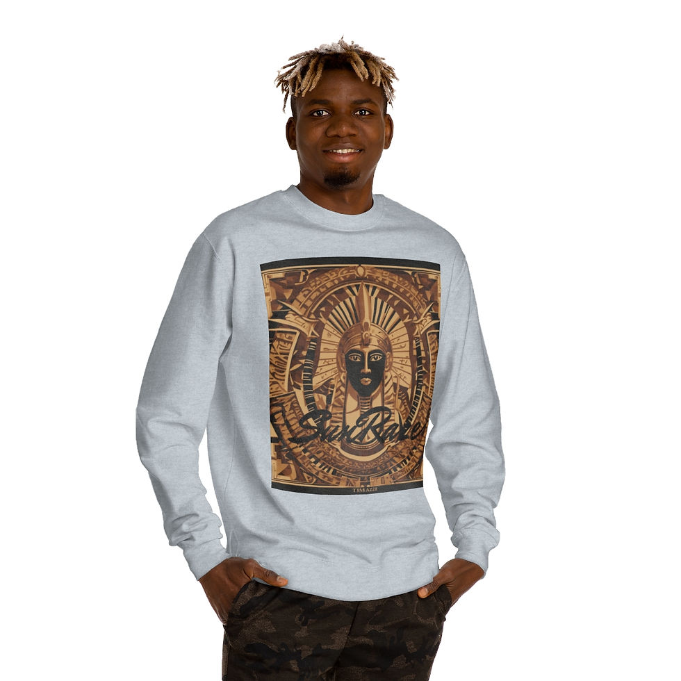 Thumbnail: SunRaze "The Black Sun" Unisex Crew Neck Sweatshirt