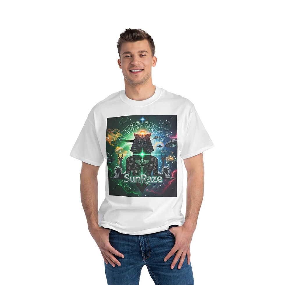 Thumbnail: Galactic Vibes featuring SunRaze Design, Cosmic Print Tee, Astrology Shirt