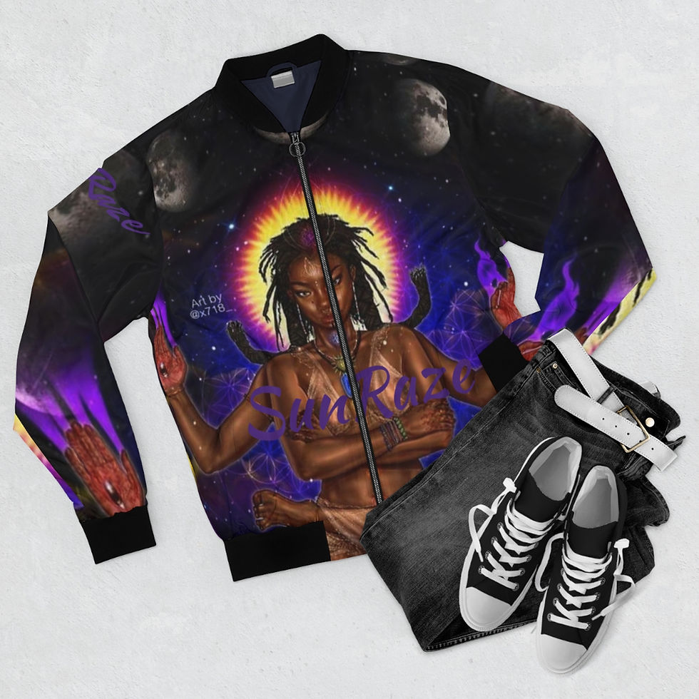 Thumbnail: SunRaze Men's Bomber Jacket 