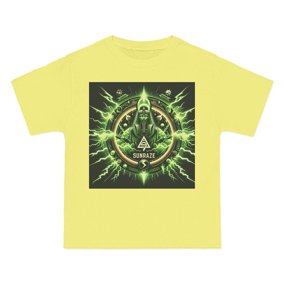 縮圖：Electric Vibe Graphic T-Shirt with 'SABA BABY' Quote