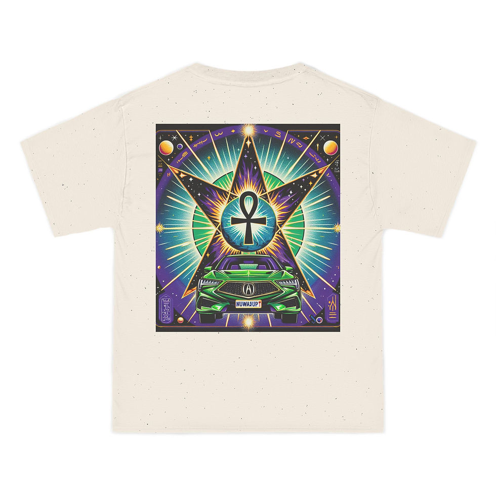 Thumbnail: Mystical Ankh Graphic T-Shirt - Spiritual Design for Wellness Enthusiasts