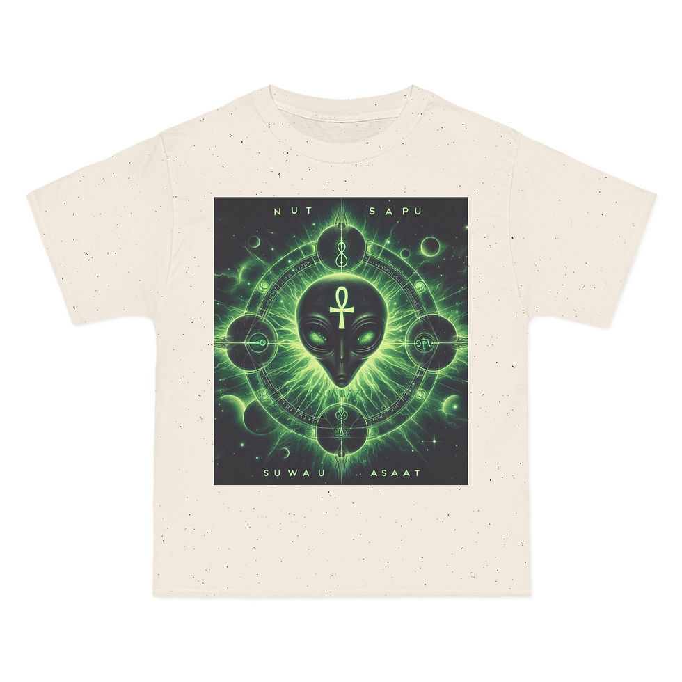 Thumbnail: Cosmic Alien Wisdom T-Shirt - Timeless Strength & Eternal Wisdom
