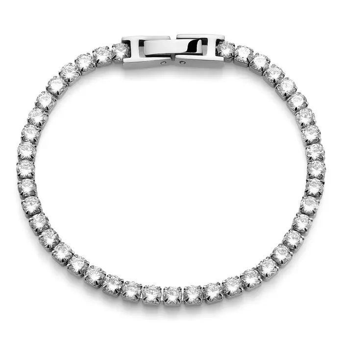 20544.WHI.E BRACCIALE CRYSTALP JEWELLERY Double Face