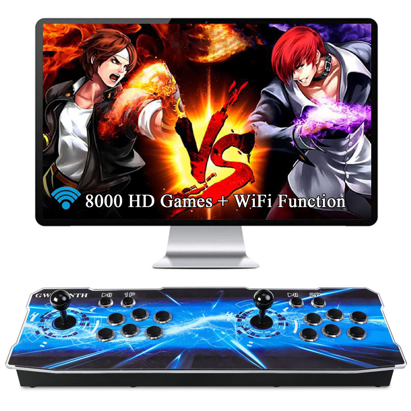 GWALSNTH 3D Pandora Box TT Arcade Game Console 8000 HDMI Video Games with WiFi F