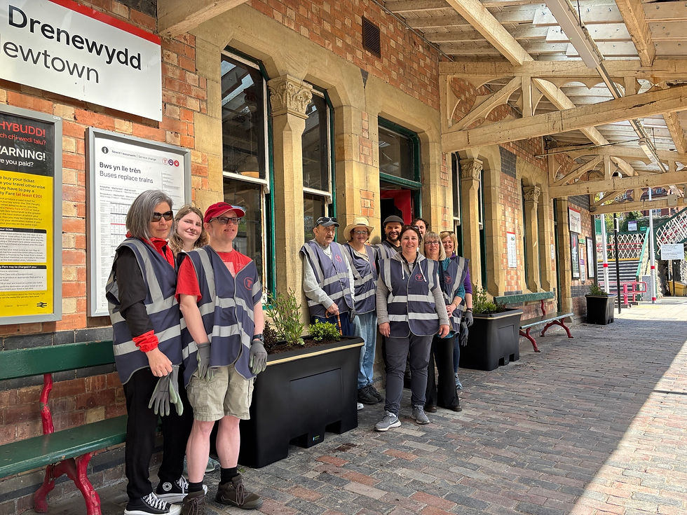 Working Together To Brighten Up Newtown Railway Station