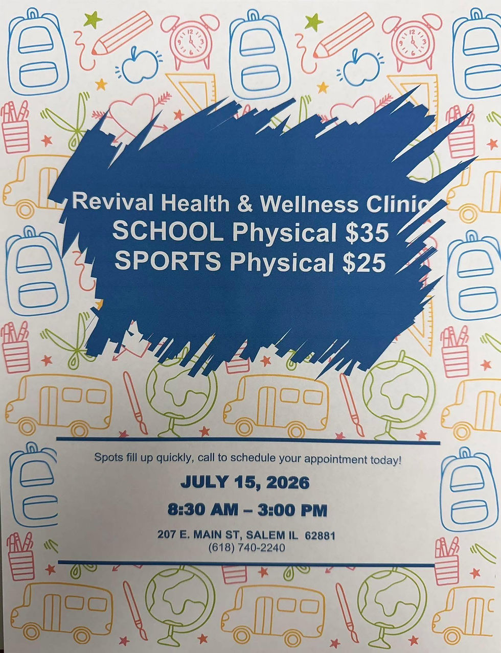 Revival Health & Wellness Clinic School/Sports physicals