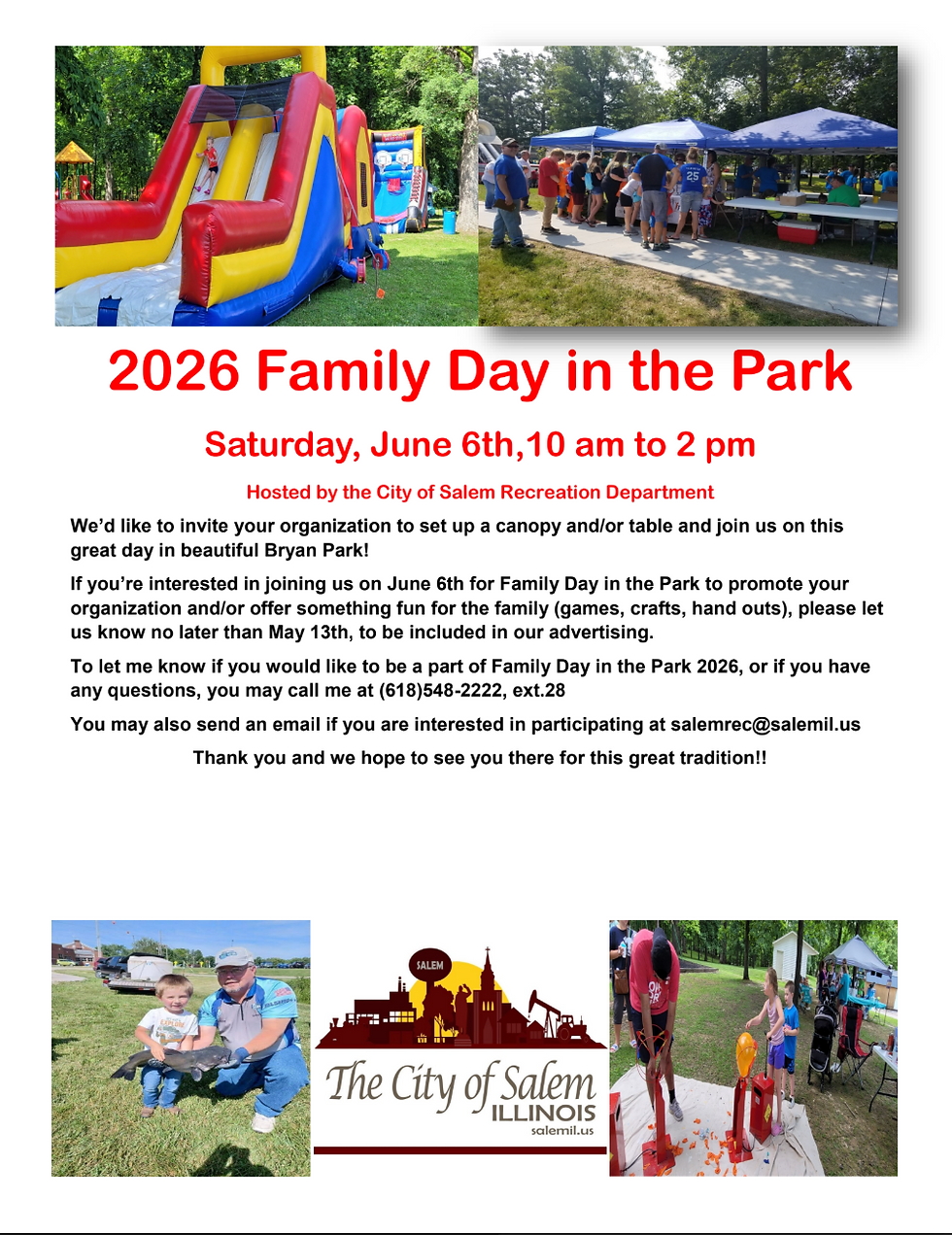 City of Salem, Family Day in the Park! 