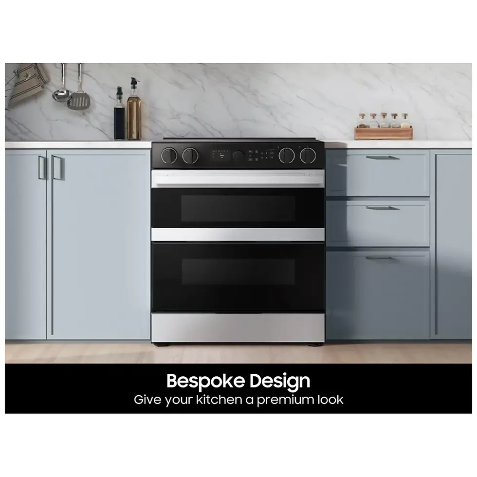 Thumbnail: Samsung NSE6DG8550SRAC Electric Range, 6.3 cu. ft. Capacity, 30 inch