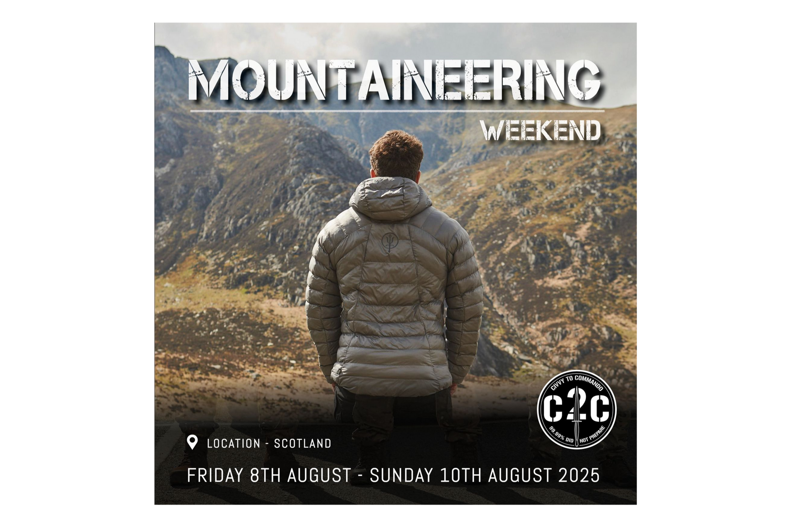 Mountaineering Scotland (Friday 8th August – Sunday 10th August 2025)