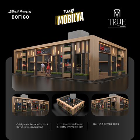 Mobilya fuarında firmanızı yansıtan en etkin standı tasarlamak ve kurulumuna kadar sizlere hizmet vermekten mutluluk duyarız.