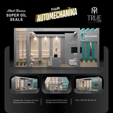 Automechanika fuarında ileri tasarım anlayışımızla fuar, kongre ve showroom projelerinde yer alıyoruz.