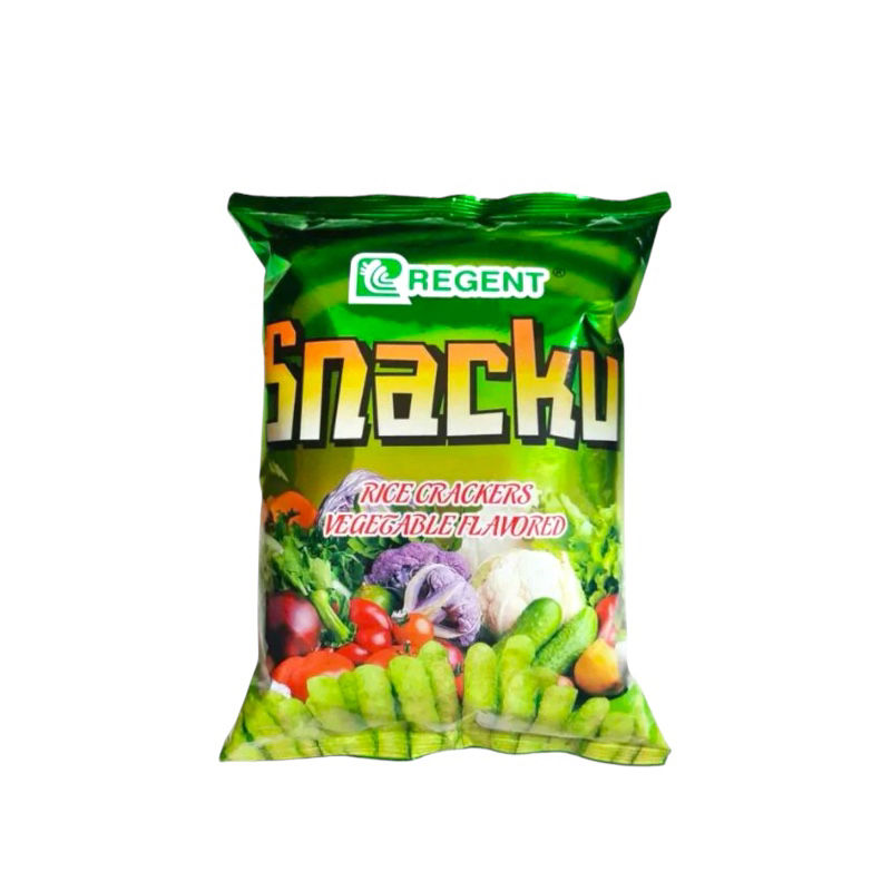 Bag of Regent Snacku vegetable flavored crackers