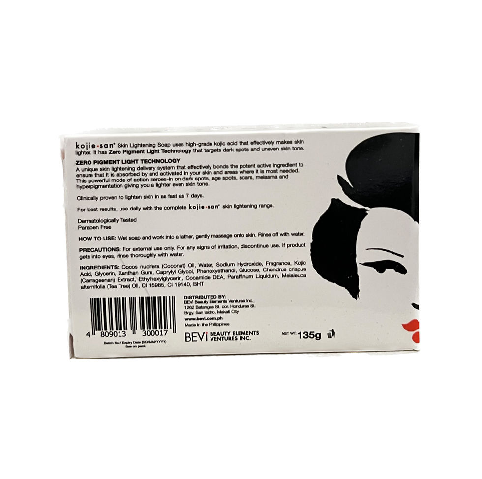 Kojie San Zero Pigment Light Skin Lightening Soap Classic 135g kojic acid soap that helps brighten skin
