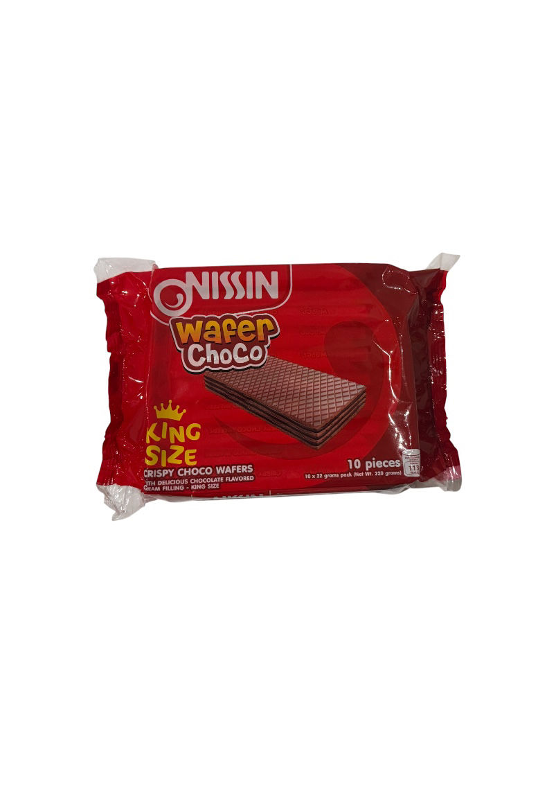 Nissin Wafer Choco King Size 10 x 22g chocolate wafer snack pack