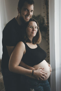 Betty et Pierre - shooting photo de grossesse en home studio à Thumeries près de Carvin