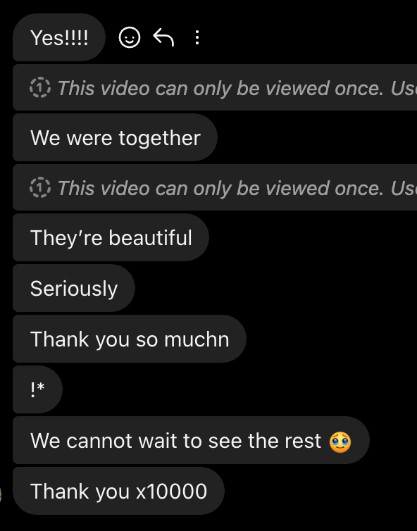 Client DM testimonial