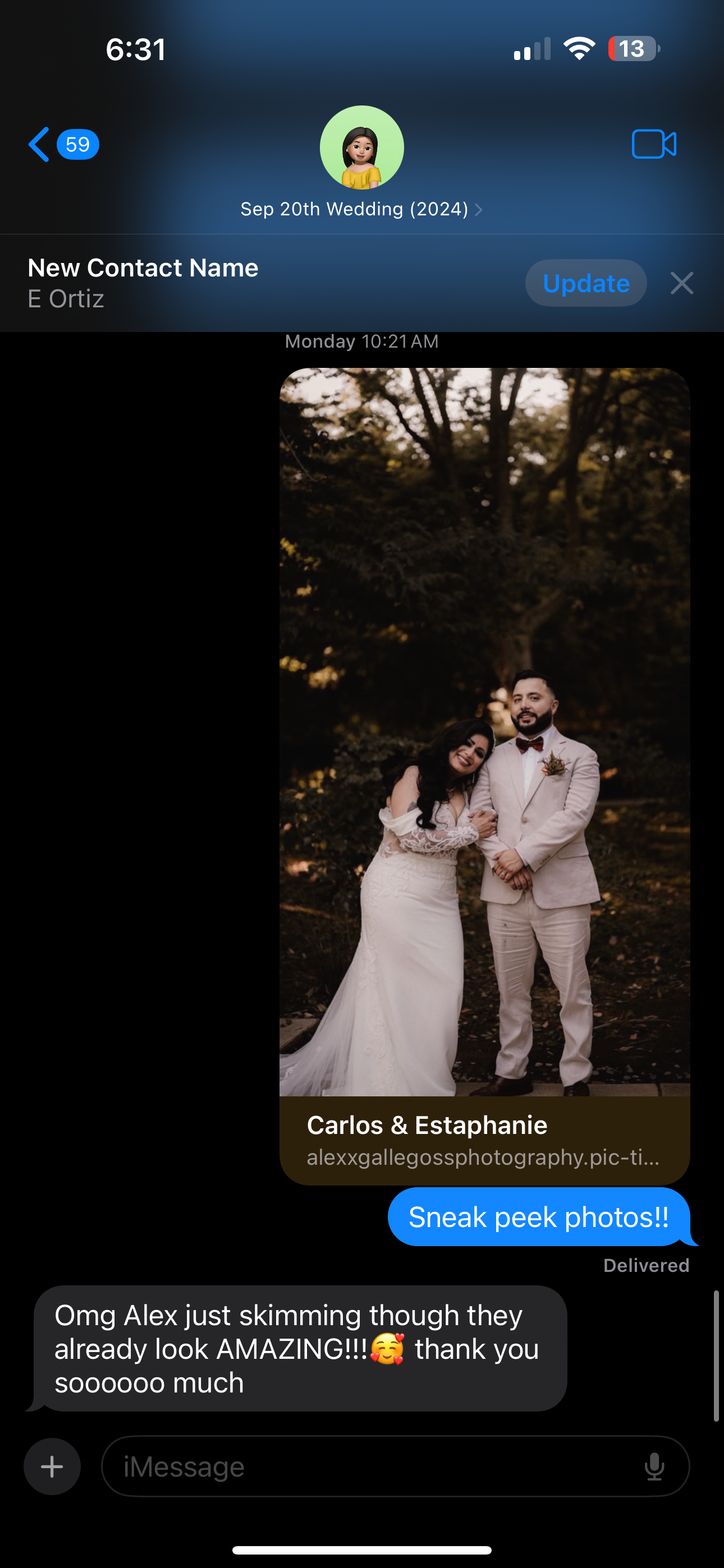 Client DM screenshot