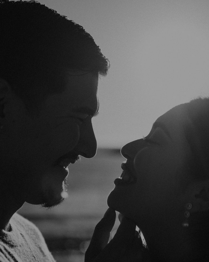 Golden hour couple portrait