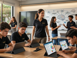 salon de clases con alumnos Q-BIT