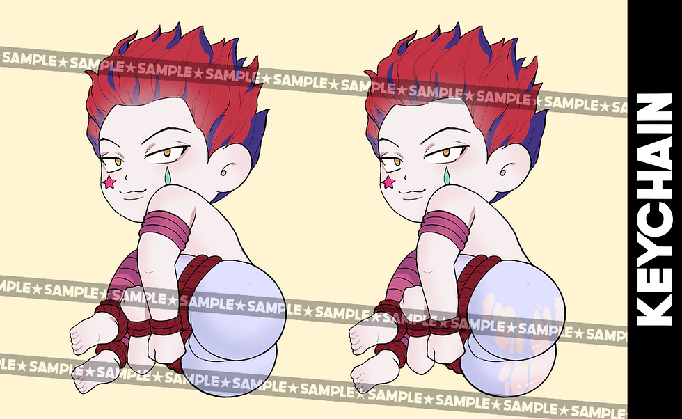 Hisoka Alt Unofficial Fanart Keychain