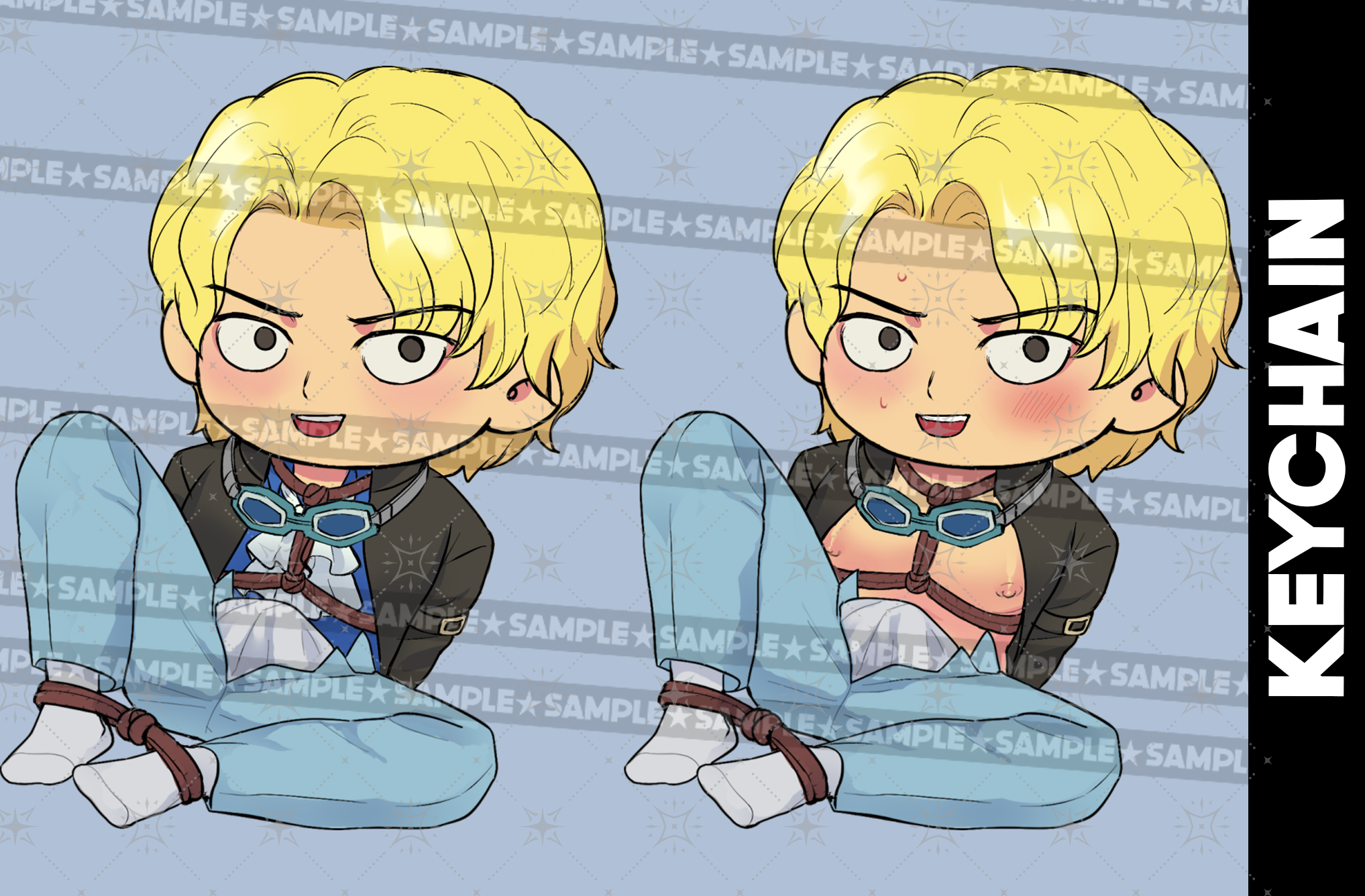 Sabo Unofficial Fanart Keychain