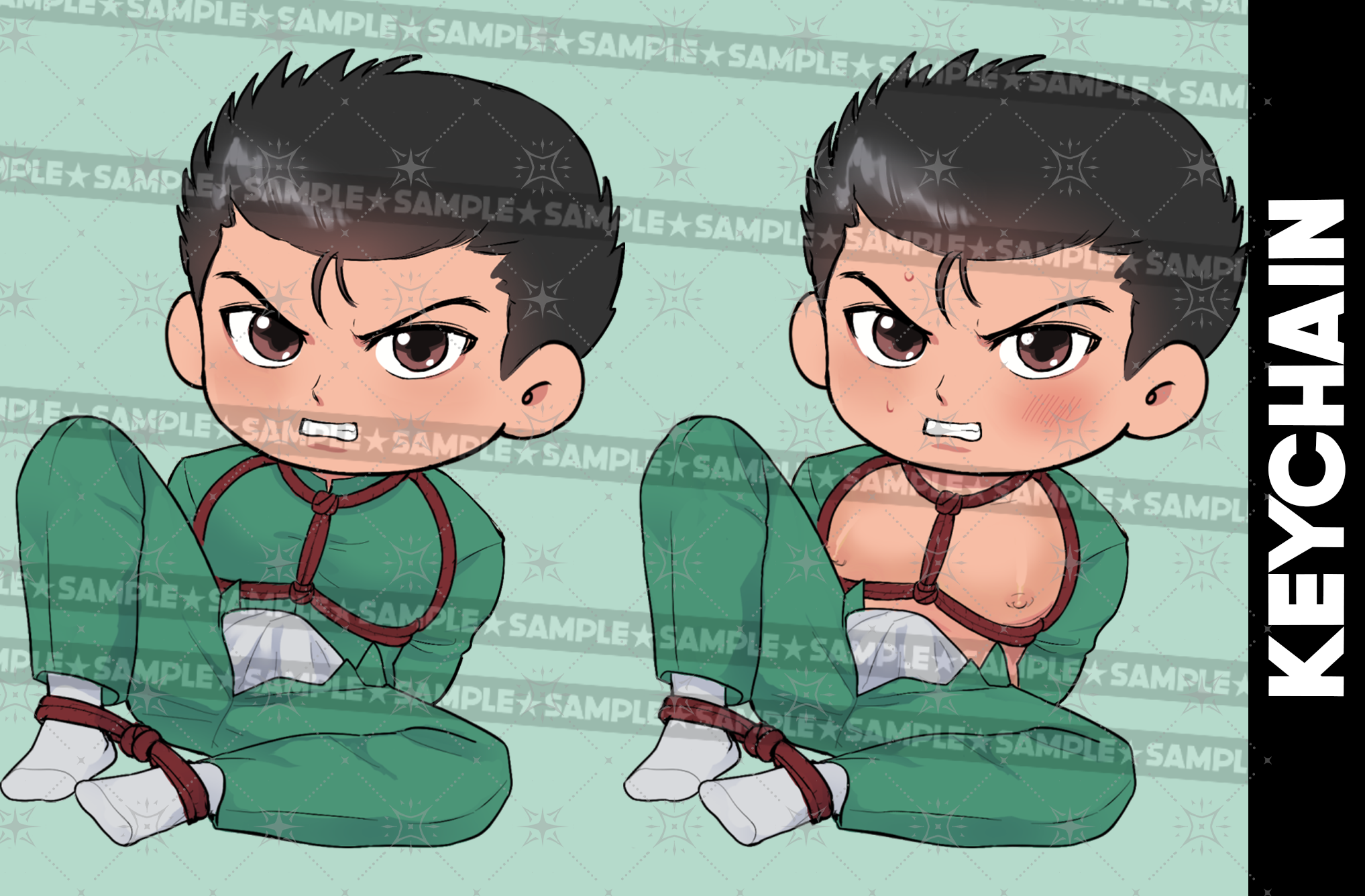 Yusuke Unofficial Fanart Keychain