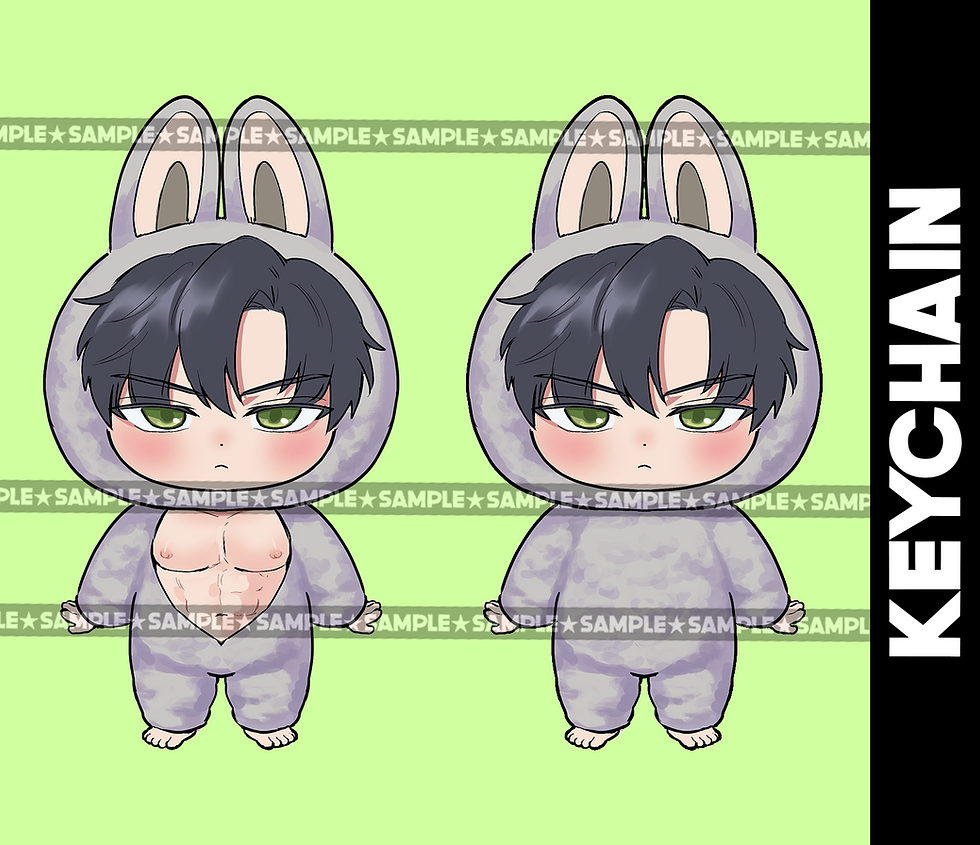 Thumbnail: Ladudu Zayne Sylus Xavier Caleb Rafayel Unofficial Fanart Keychain (Mystery)