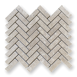 Vox Herringbone Calcare Naturale 64x20 Tumbled Mosaic