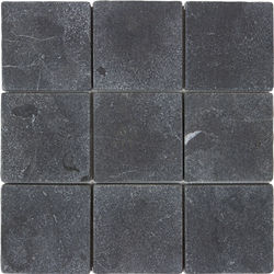 Pollo Tumbled 300x300 sheet (100mm piece) Charcoal