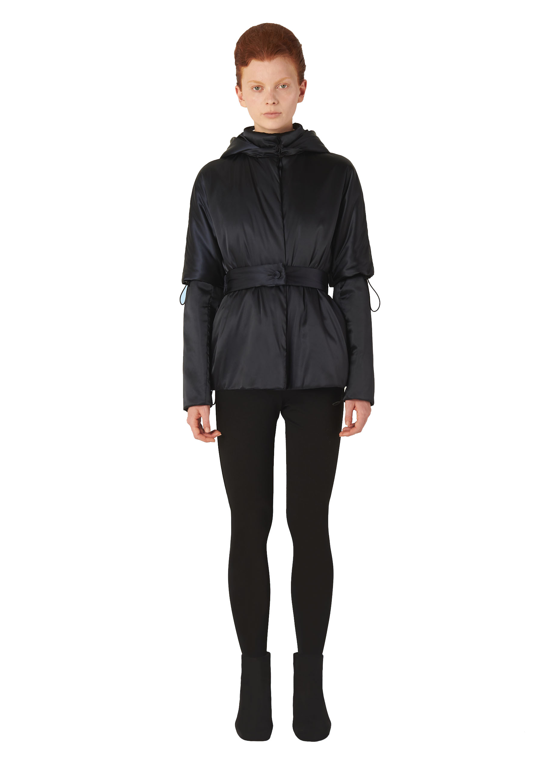 Short Padded Coat (150 grms) in Black
