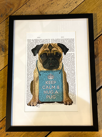 keep calm and hug a pug