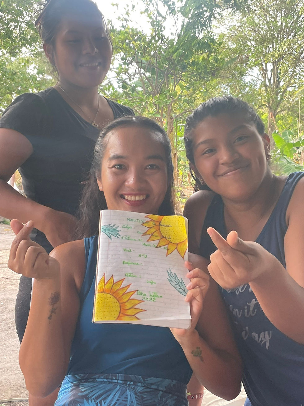 With indigenous girls