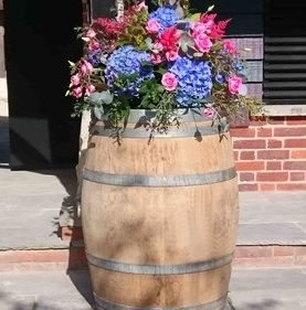 Oak Wine Barrel Tables