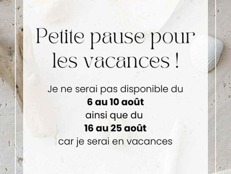 VACANCES D’ÉTÉ 2025