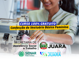 Secretaria de Assistência Social oferece Curso de “Confecção do Vestuário Básico Feminino”