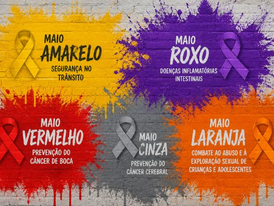 Maio colorido: campanhas de saúde e proteção social reforçam prevenção e conscientização