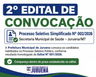 2º Edital de Convocação do Processo Seletivo Simplificado nº 002/2026, destinado à Secretaria Municipal de Saúde.
