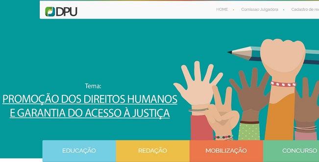 Defensoria Pública da União promove 4º Concurso de Redação