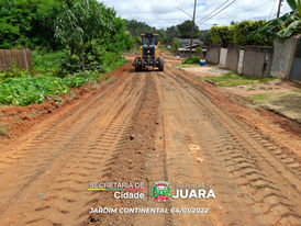 Melhoria nas ruas não pavimentadas da cidade estão sendo realizadas pela Secretaria de Cidade