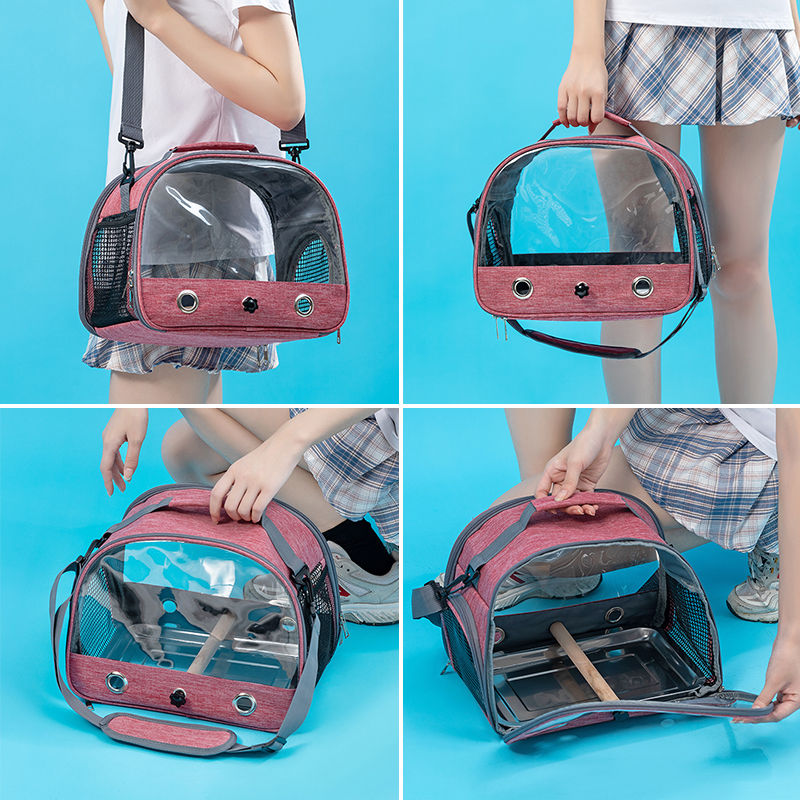 Thumbnail: Portable Bird Carrier Transparent
