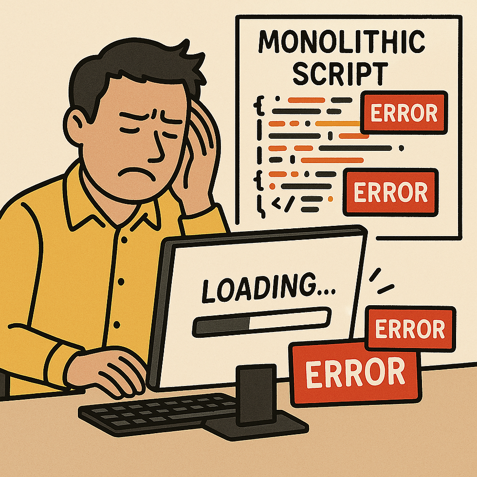 Manual interventions and process restarts led to significant delays and wasted resources