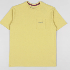 T-shirt Patagonia jaune à poche Responsibili-Tee Homme