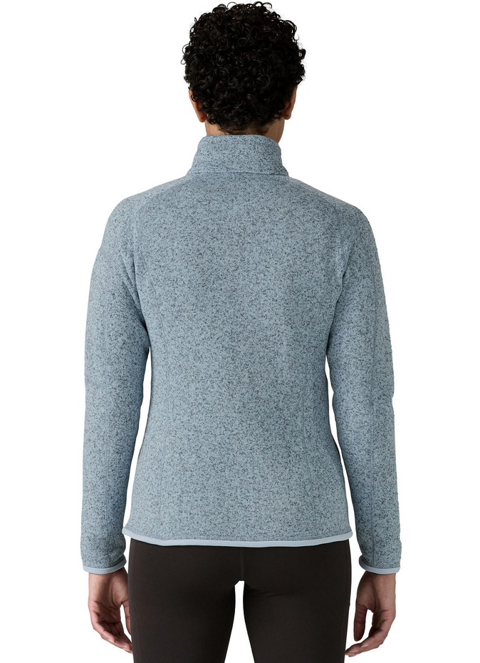 Dos de la veste Patagonia Better Sweater femme en polaire bleue