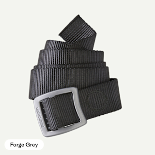 Ceinture Patagonia Tech Web enroulée, coloris Forge Grey.
