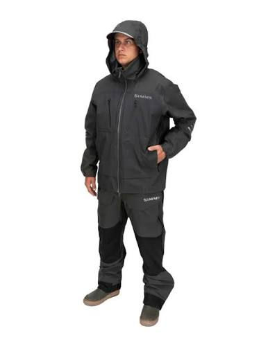 Veste de pluie Simms ProDry pour homme en gris foncé