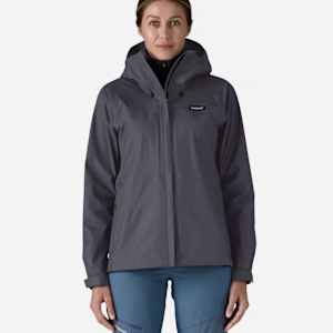 Veste de pluie Patagonia Torrentshell 3L grise pour femme